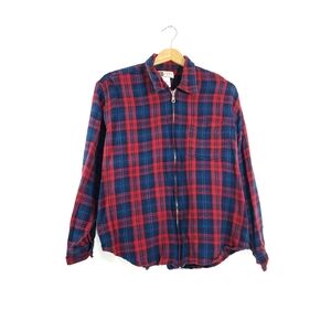 Vintage Faded Glory Shacket Shirt Full Zip Jacket Streetwear Cabincore Granola